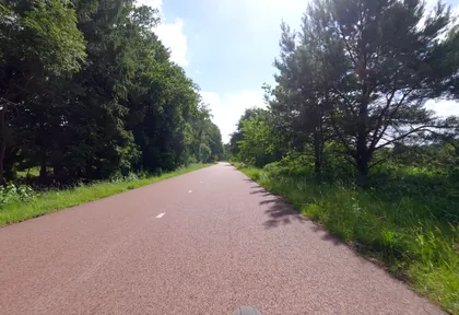Routefoto bij kilometer 18