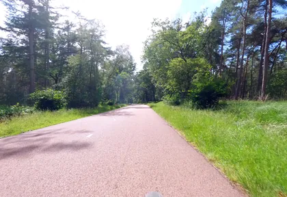 Routefoto bij kilometer 16,8