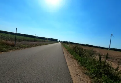 Routefoto bij kilometer 22,6