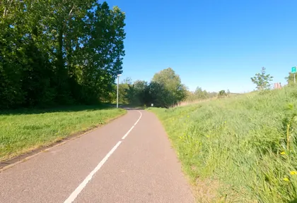 Routefoto bij kilometer 3,1