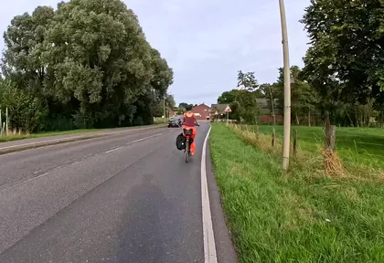 Routefoto bij kilometer 29,8