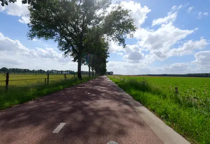 Routefoto bij kilometer 21