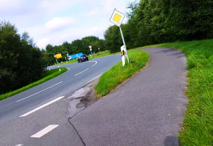 Streckenfoto bei Kilometer 2,6