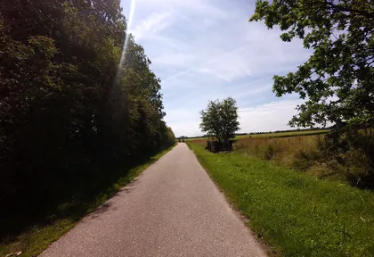 Route photo at kilometre 35.3