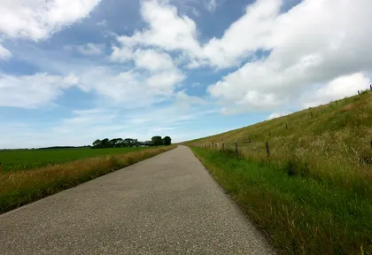 Route photo at kilometre 23.2
