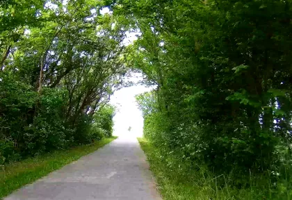 Route photo at kilometre 4.8