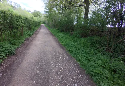 Routefoto bij kilometer 17,4