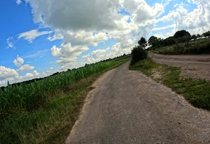 Routefoto bij kilometer 26,6