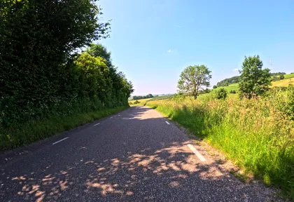Routefoto bij kilometer 15,4