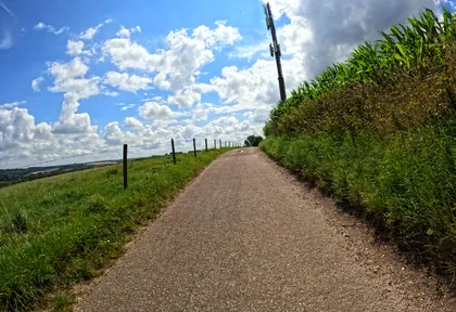 Routefoto bij kilometer 20,8