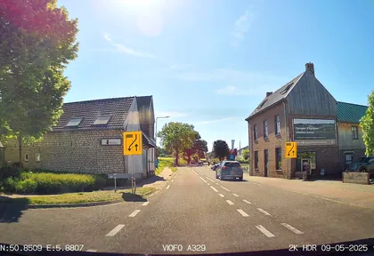 Routefoto bij kilometer 6,2