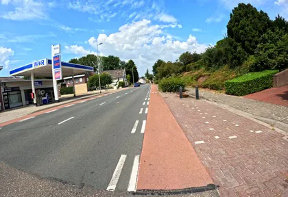 Routefoto bij kilometer 7,6