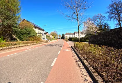 Routefoto bij kilometer 20