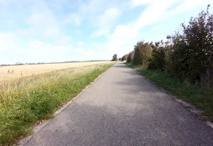 Routefoto bij kilometer 18,4