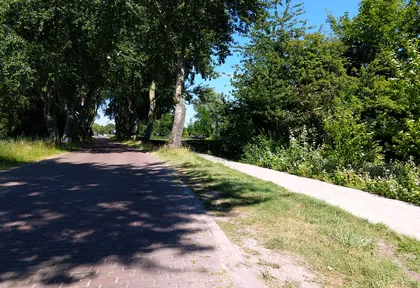 Routefoto bij kilometer 0,6
