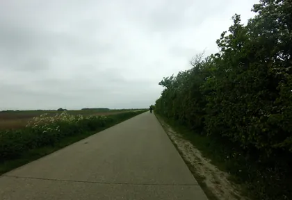 Routefoto bij kilometer 25,2