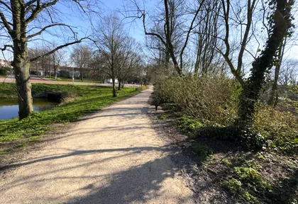 Routefoto bij kilometer 7,3