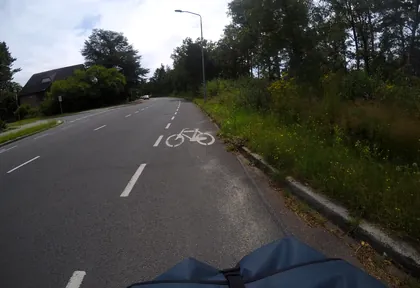 Routefoto bij kilometer 2