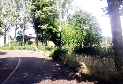 Routefoto bij kilometer 32