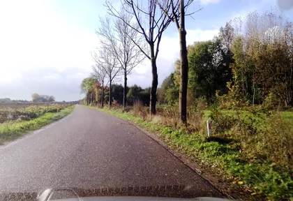 Routefoto bij kilometer 20,6