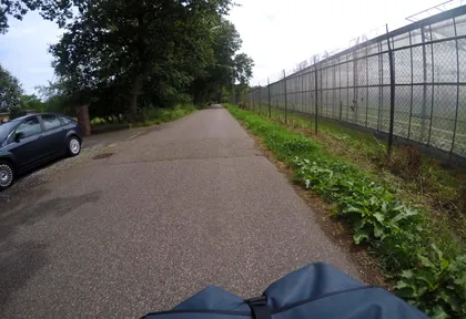 Routefoto bij kilometer 3