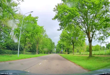 Routefoto bij kilometer 6,5