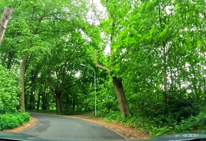 Routefoto bij kilometer 9