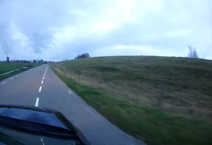 Route photo at kilometre 21.2