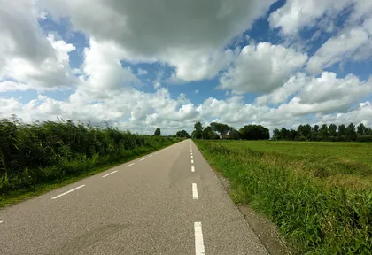 Route photo at kilometre 12.4