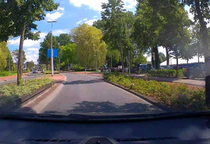 Routefoto bij kilometer 0