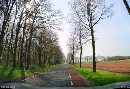 Routefoto bij kilometer 21,2