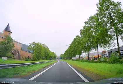 Routefoto bij kilometer 15