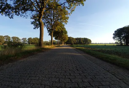 Routefoto bij kilometer 22,4
